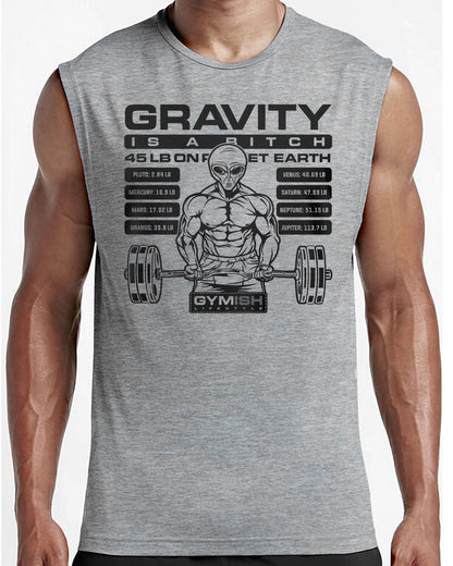 104. Defy Gravity Workout Muscle Tank Top for Men T-Shirt GYMISH LIFESTYLE