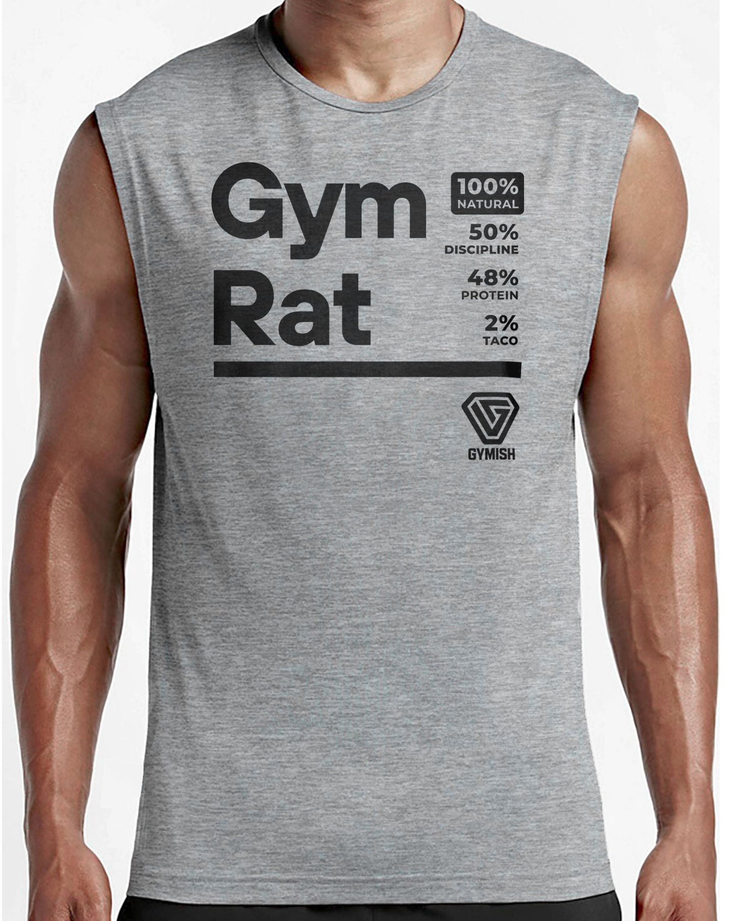 105. Gym Rat Workout Muscle Tank Top for Men T-Shirt GYMISH LIFESTYLE