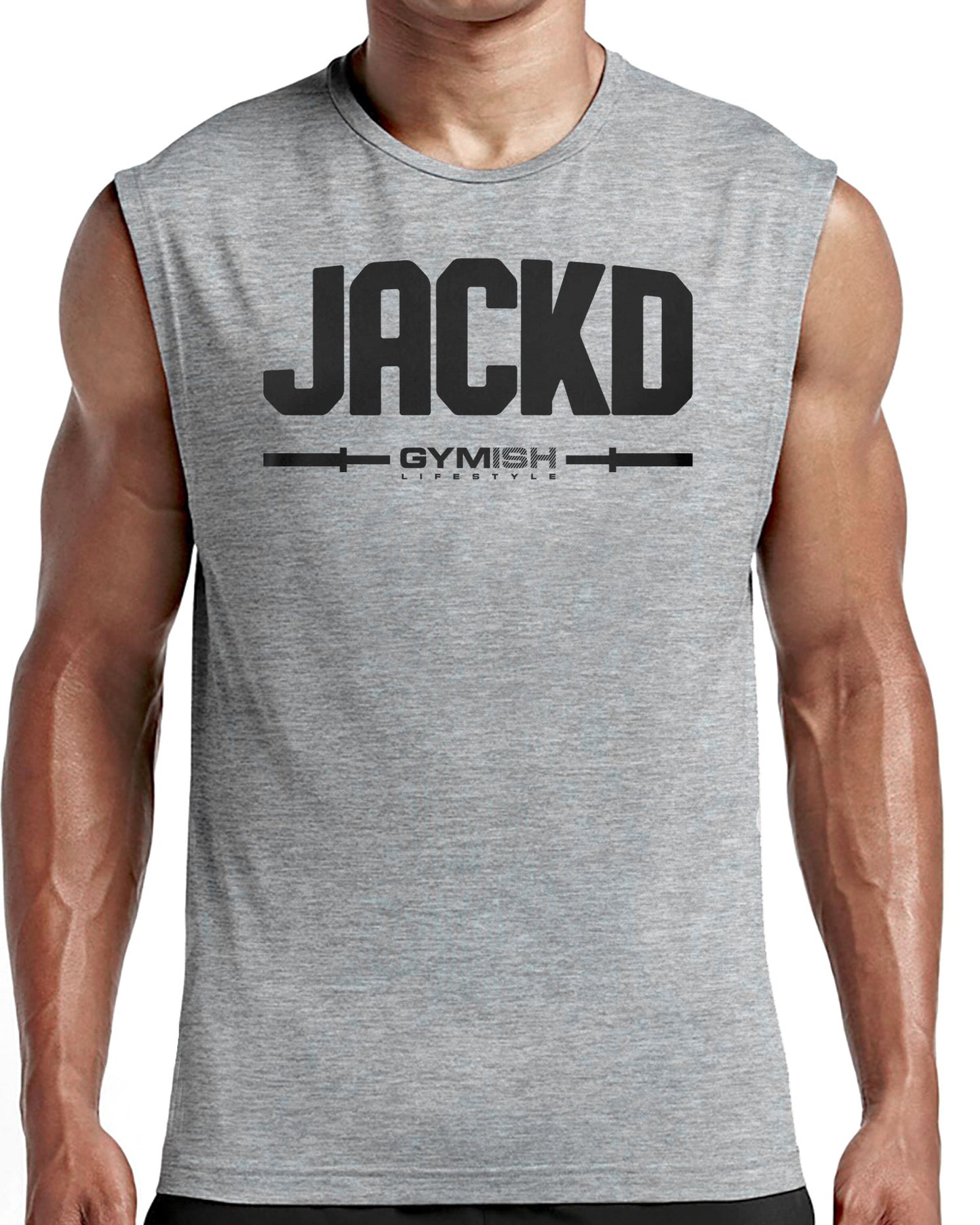 140. Jackd Workout Funny Muscle Tank Top for Men T-Shirt GYMISH LIFESTYLE