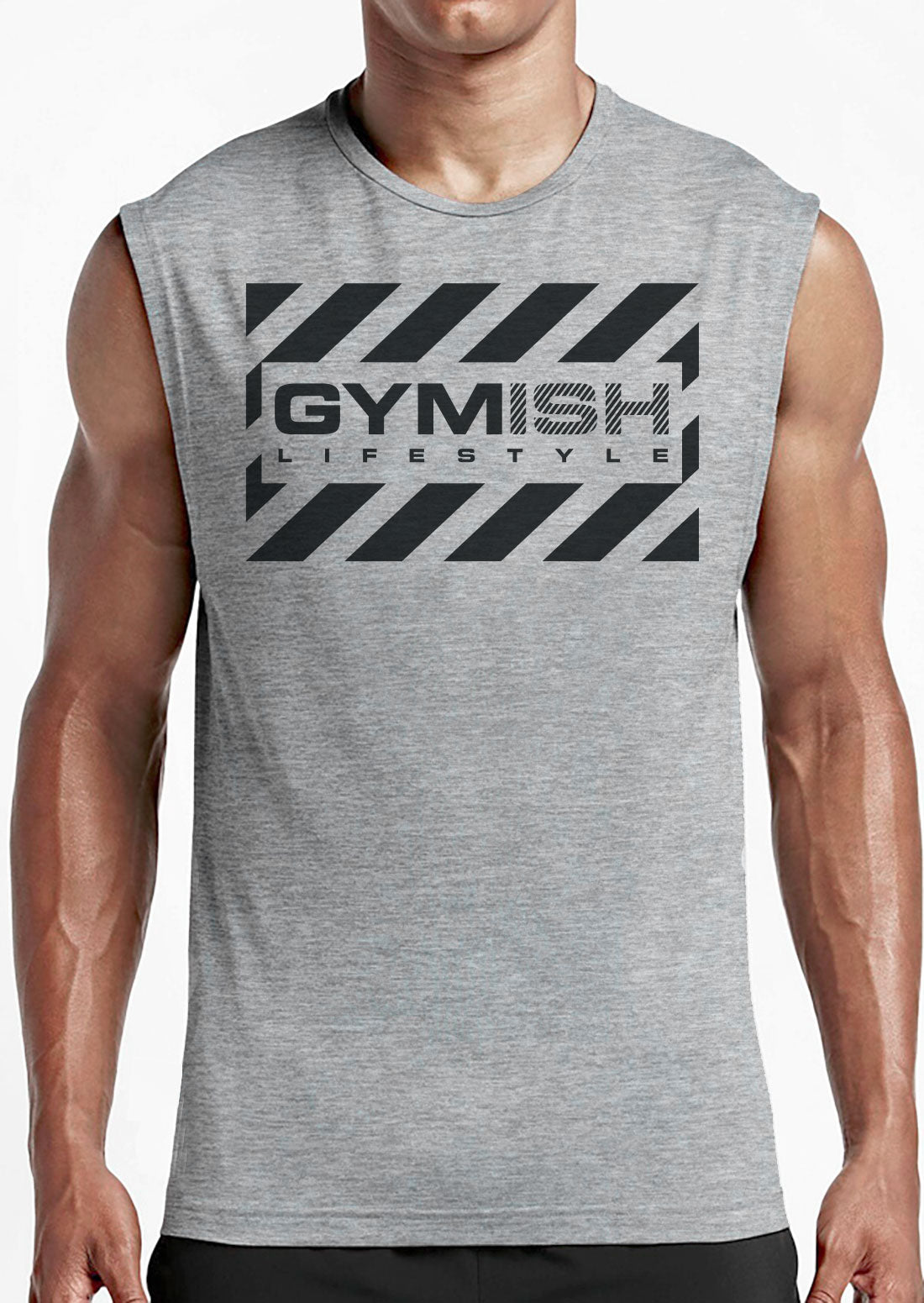 076. Gymish Workout Muscle Tank Top for Men.