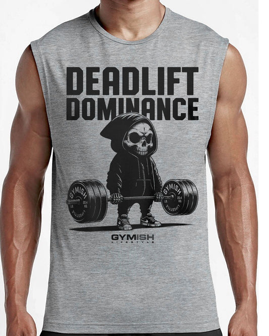 095. Deadlift Dominance Funny Workout Muscle Tank Top for Men