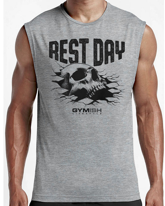 124. Rest Days Workout Funny Muscle Tank Top for Men T-Shirt GYMISH LIFESTYLE