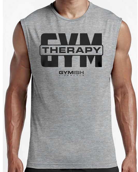 129. Gym Therapy V2 Workout Funny Muscle Tank Top for Men T-Shirt GYMISH LIFESTYLE