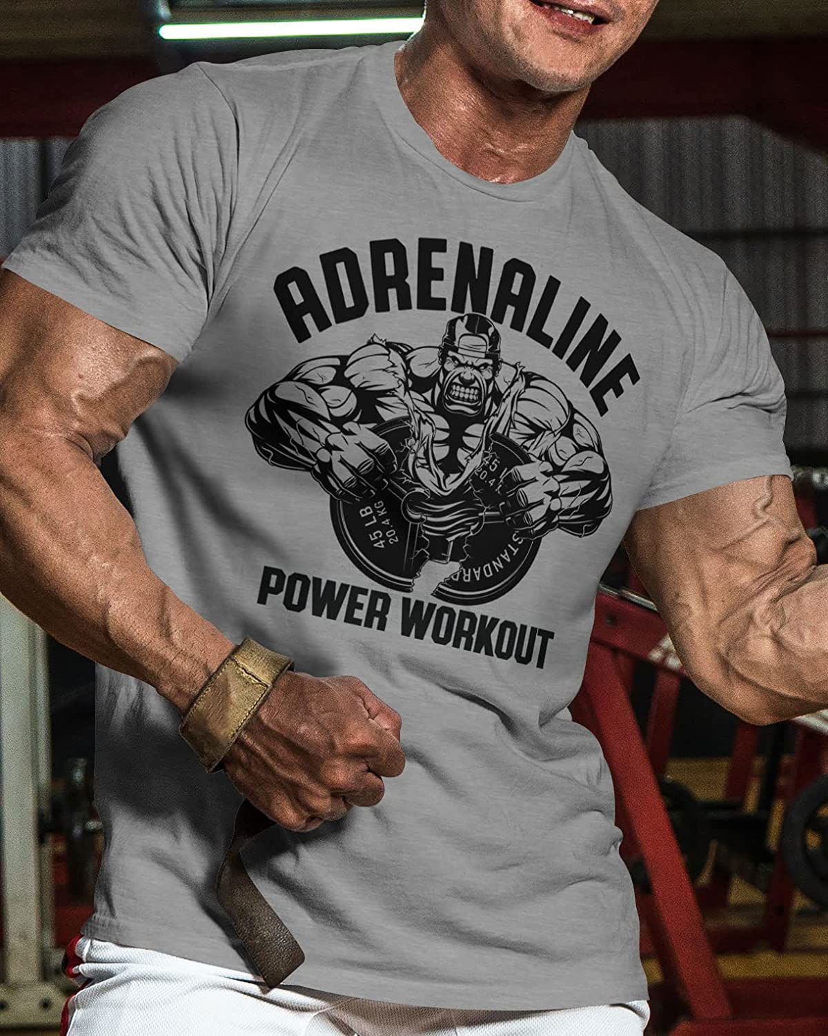 020. Adrenaline Workout T-Shirt - Gymish - - #Gym Shirts# - - #Workout T-Shirts#