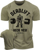 023. Deadlifts Heck Yes Funny Motivational Workout Gym T-Shirt for Men