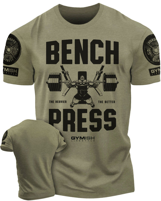 025. Bench Press Workout T-Shirt - Gymish - - #Gym Shirts# - - #Workout T-Shirts#