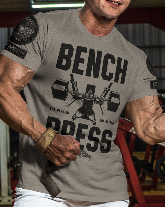 025. Bench Press Workout T-Shirt - Gymish - - #Gym Shirts# - - #Workout T-Shirts#
