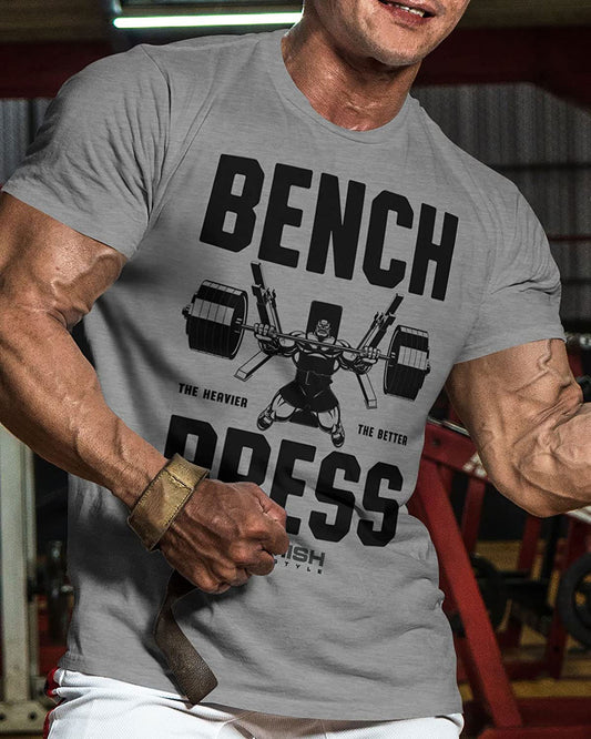025. Bench Press Workout T-Shirt - Gymish - - #Gym Shirts# - - #Workout T-Shirts#
