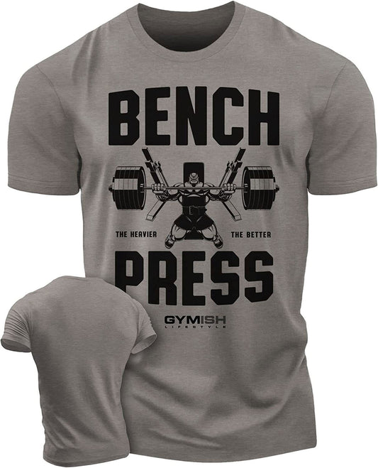 025. Bench Press Workout T-Shirt - Gymish - - #Gym Shirts# - - #Workout T-Shirts#