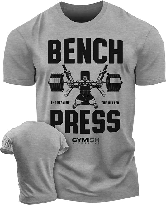025. Bench Press Workout T-Shirt - Gymish - - #Gym Shirts# - - #Workout T-Shirts#