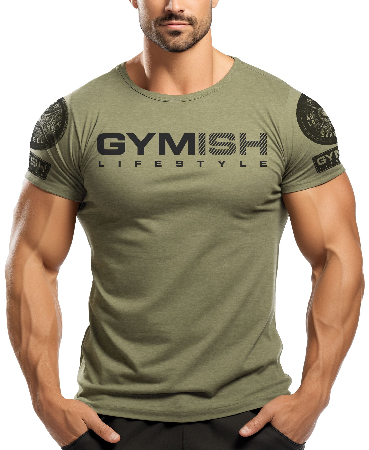 099. Mission In Progress Back Design Workout T-Shirt for Men