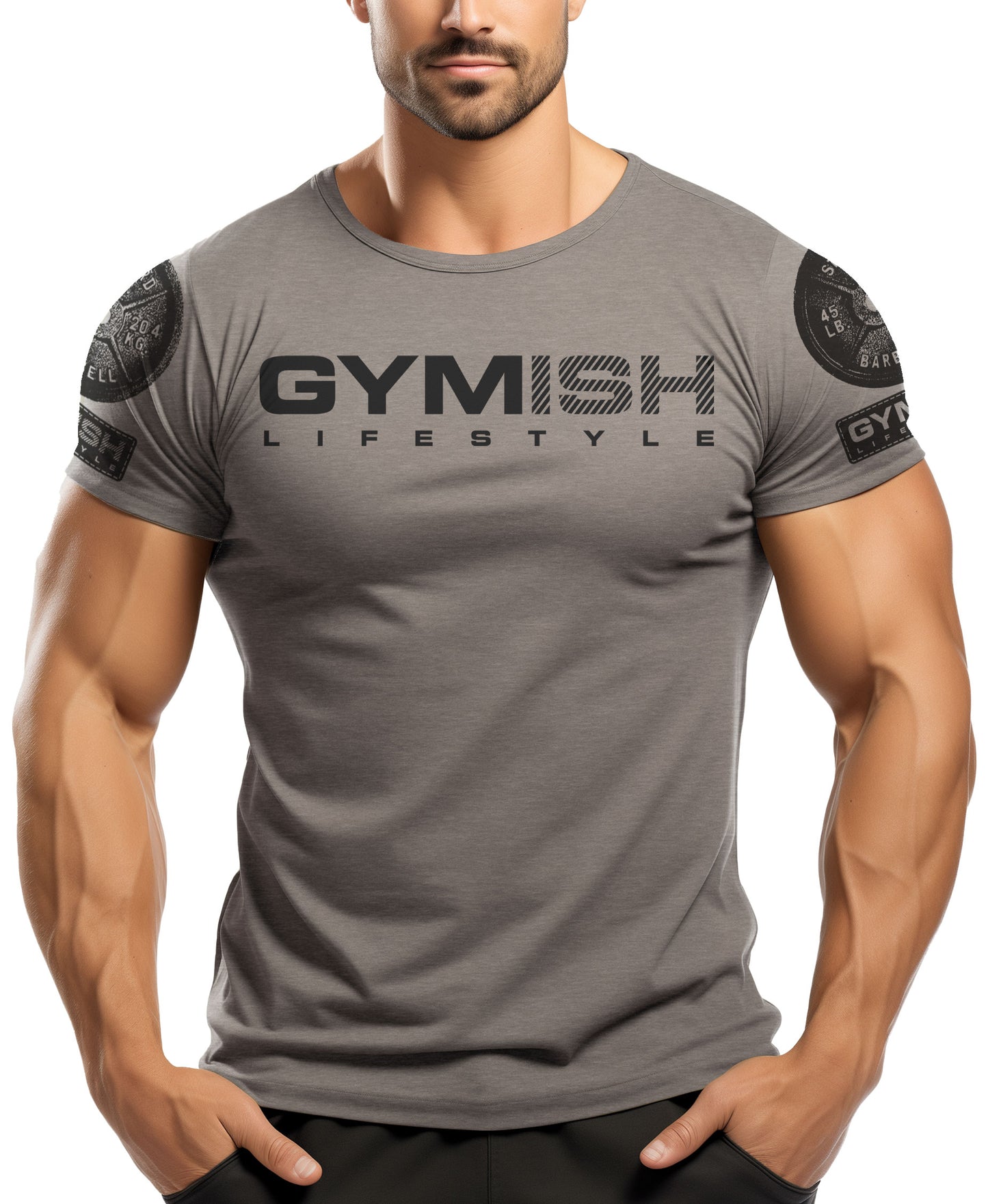 099. Mission In Progress Back Design Workout T-Shirt for Men