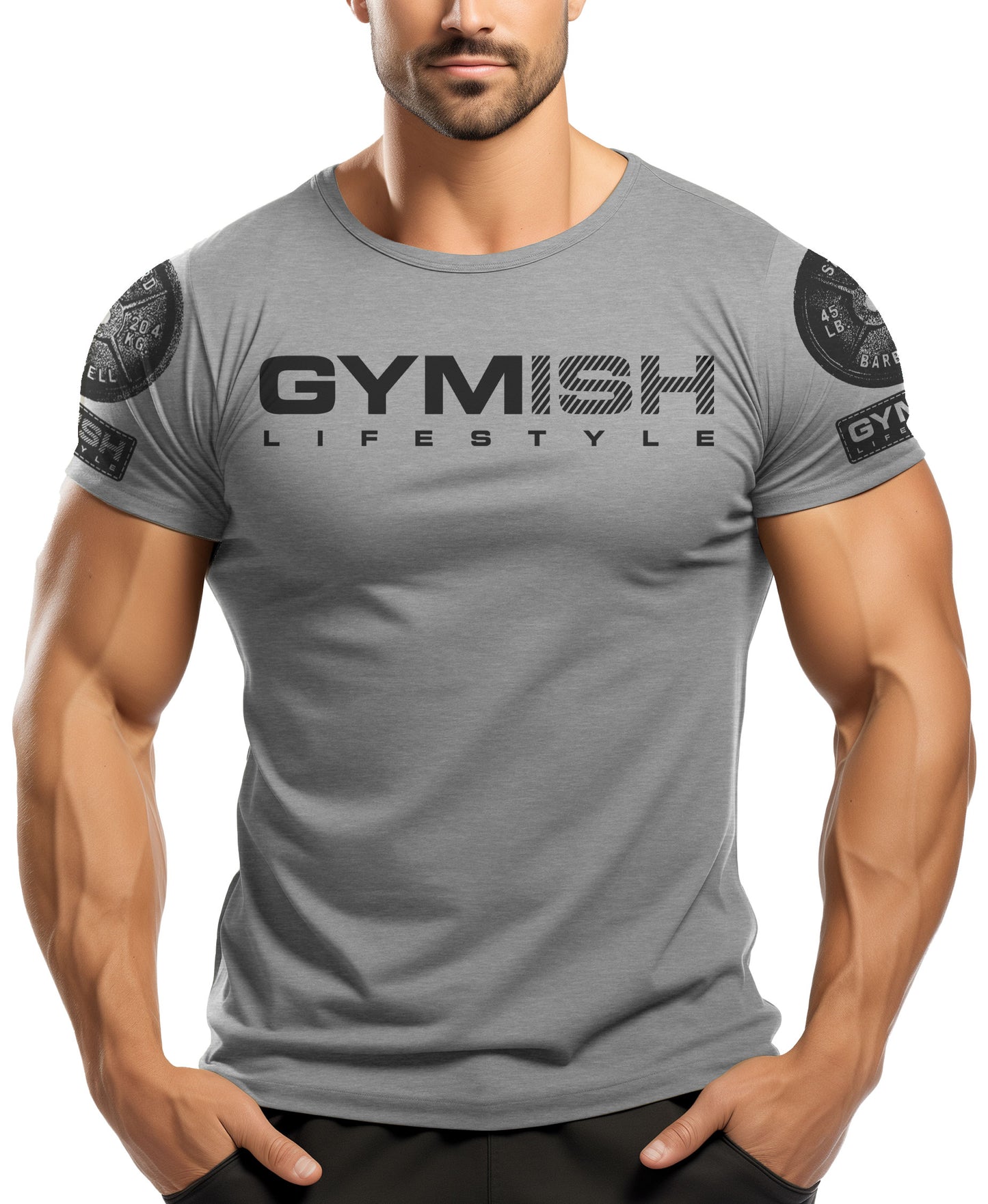 097. Savage Back Design Workout T-Shirt for Men