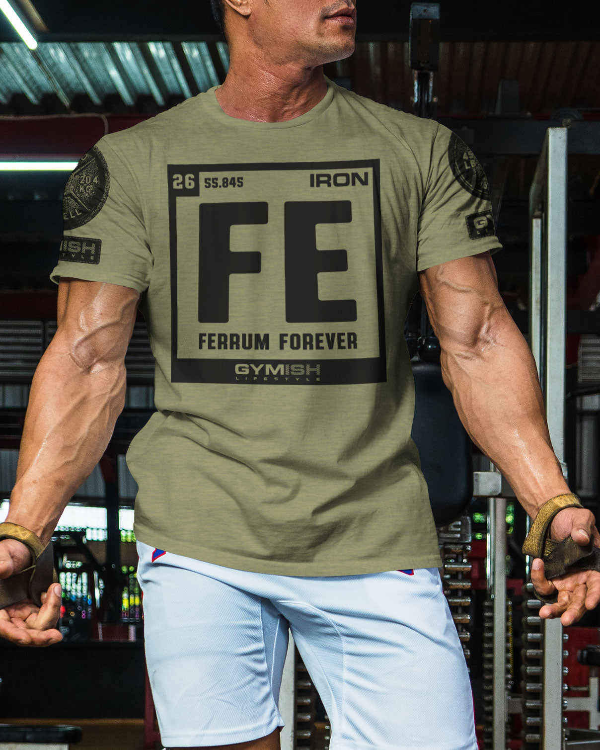 127. Ferrum Forever Funny Motivational Workout Gym T-Shirt for Men T-Shirt GYMISH LIFESTYLE