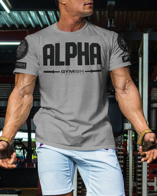 133. Alpha Funny Motivational Workout Gym T-Shirt for Men T-Shirt GYMISH LIFESTYLE