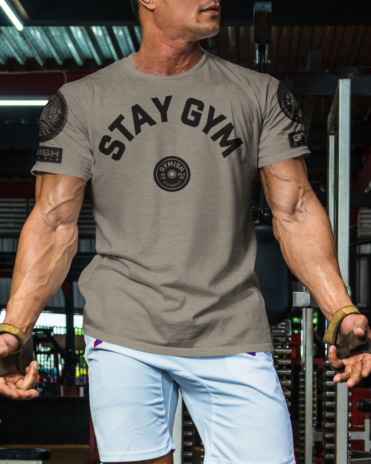 130. Stay Gym Funny Motivational Workout Gym T-Shirt for Men T-Shirt GYMISH LIFESTYLE