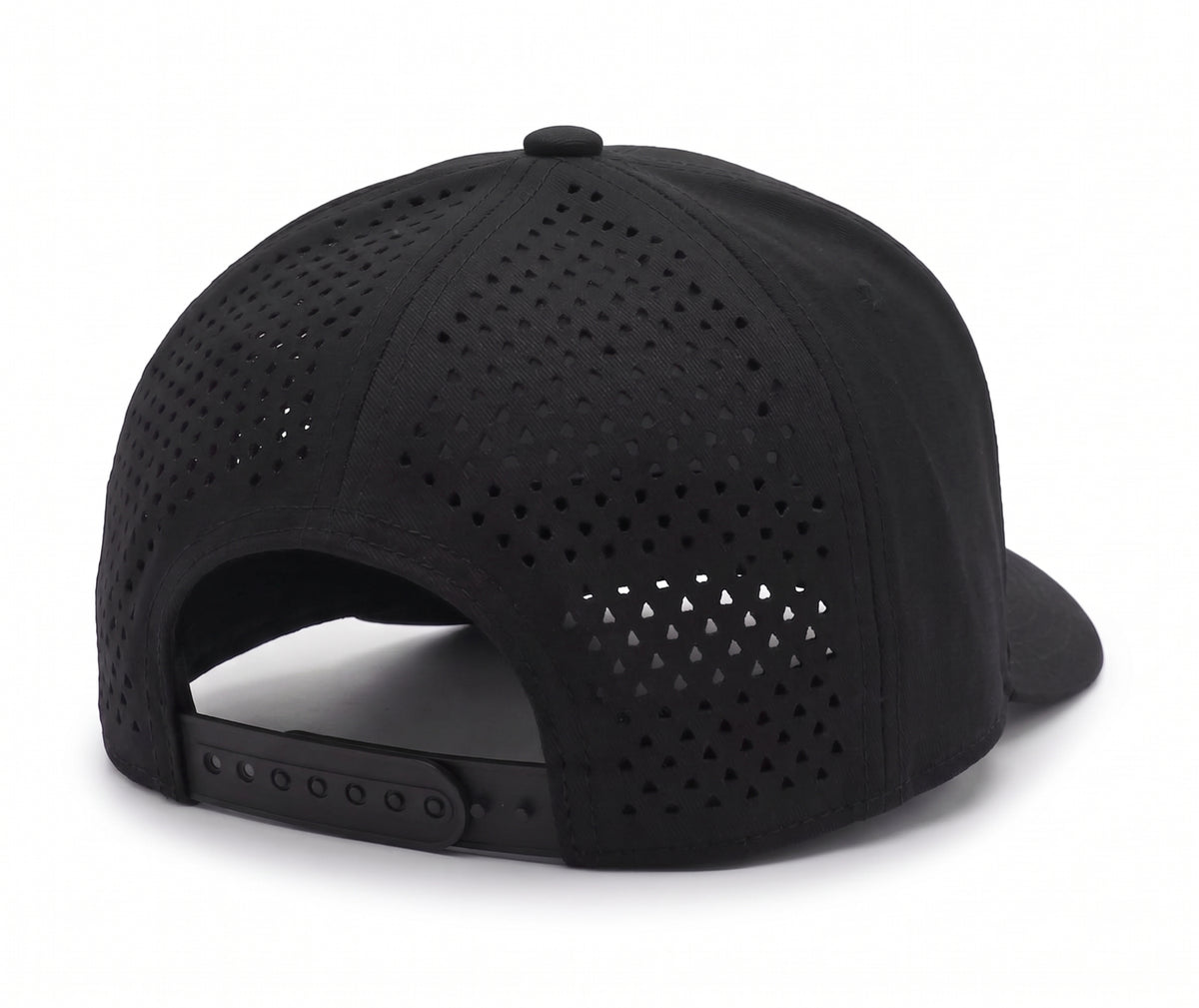 GYMISH Dumbbell Gym Hat for Men, Weight Plate Patch Snapback, 6 Panel Laser Vented Workout Cap