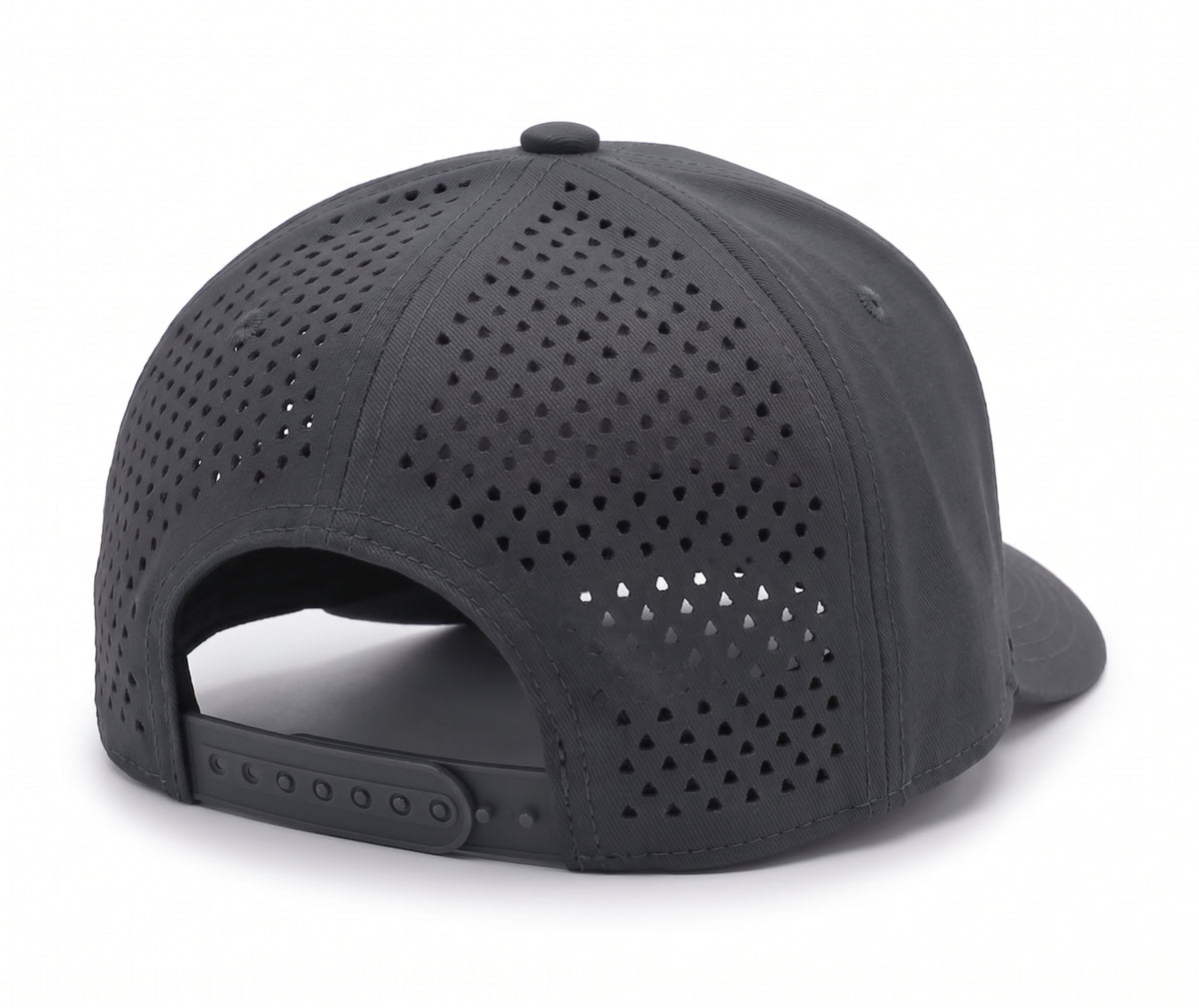GYMISH Weightplate Gym Hat for Men, Weight Plate Patch Snapback, 6 Panel Laser Vented Workout Cap