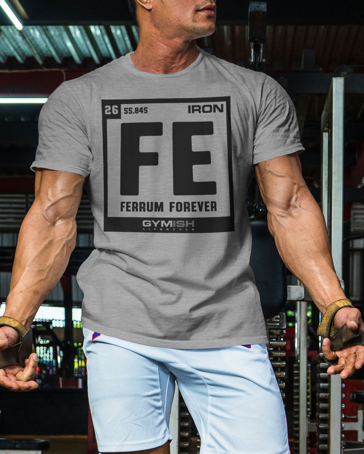 127. Ferrum Forever Funny Motivational Workout Gym T-Shirt for Men T-Shirt GYMISH LIFESTYLE