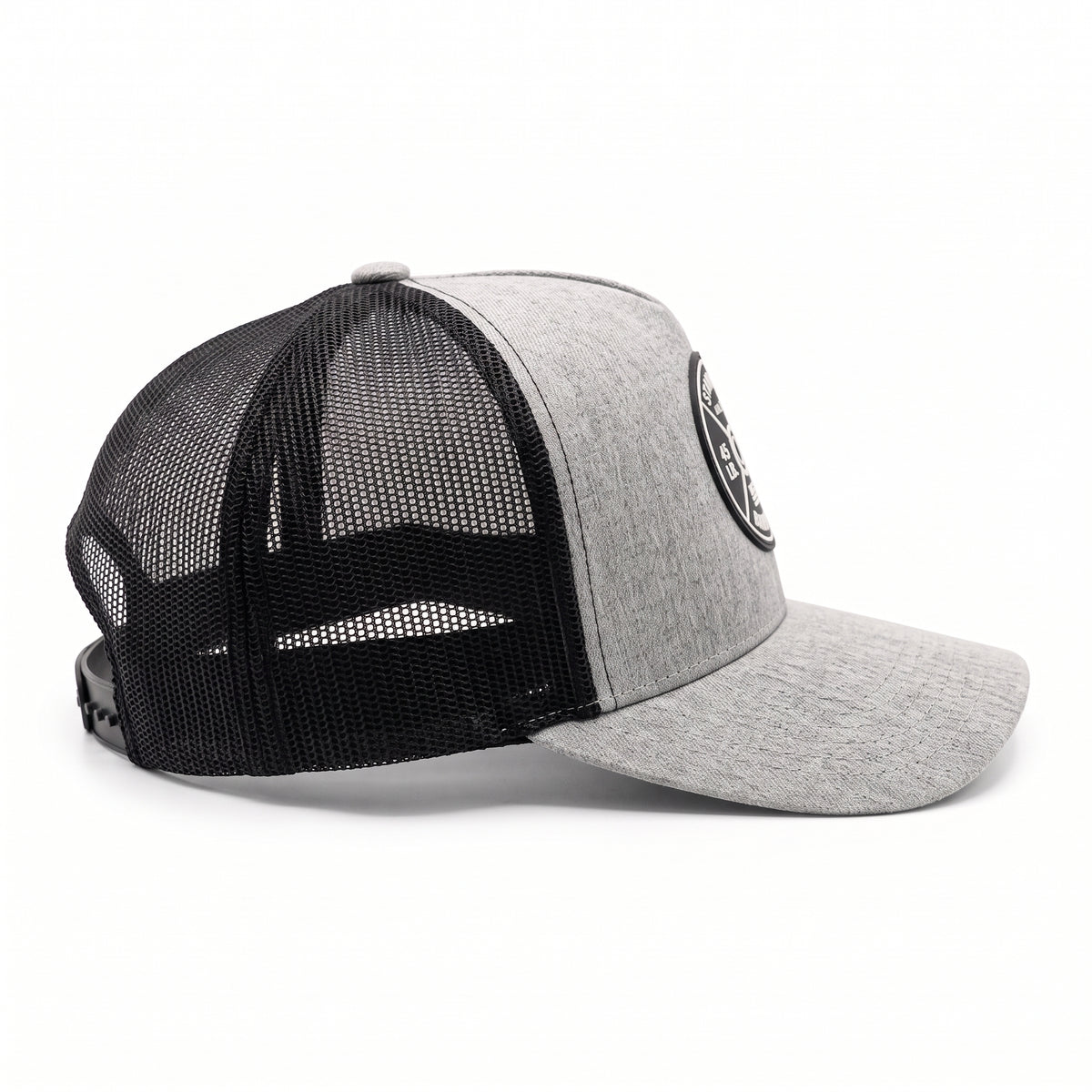 GYMISH Weightplate Gym Hat for Men, Weight Plate Patch Snapback, 6 Panel Laser Vented Workout Cap