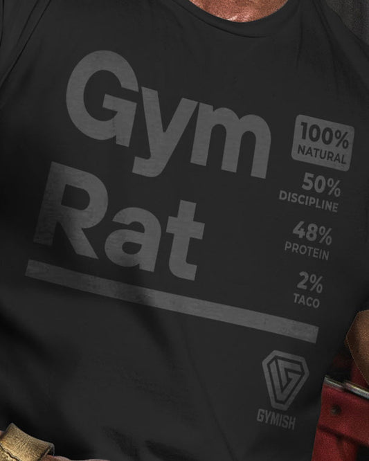 105. Gym Rat Funny Workout T-Shirt for Men T-Shirt GYMISH LIFESTYLE