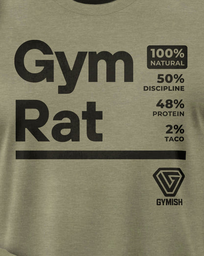 105. Gym Rat Funny Workout T-Shirt for Men T-Shirt GYMISH LIFESTYLE