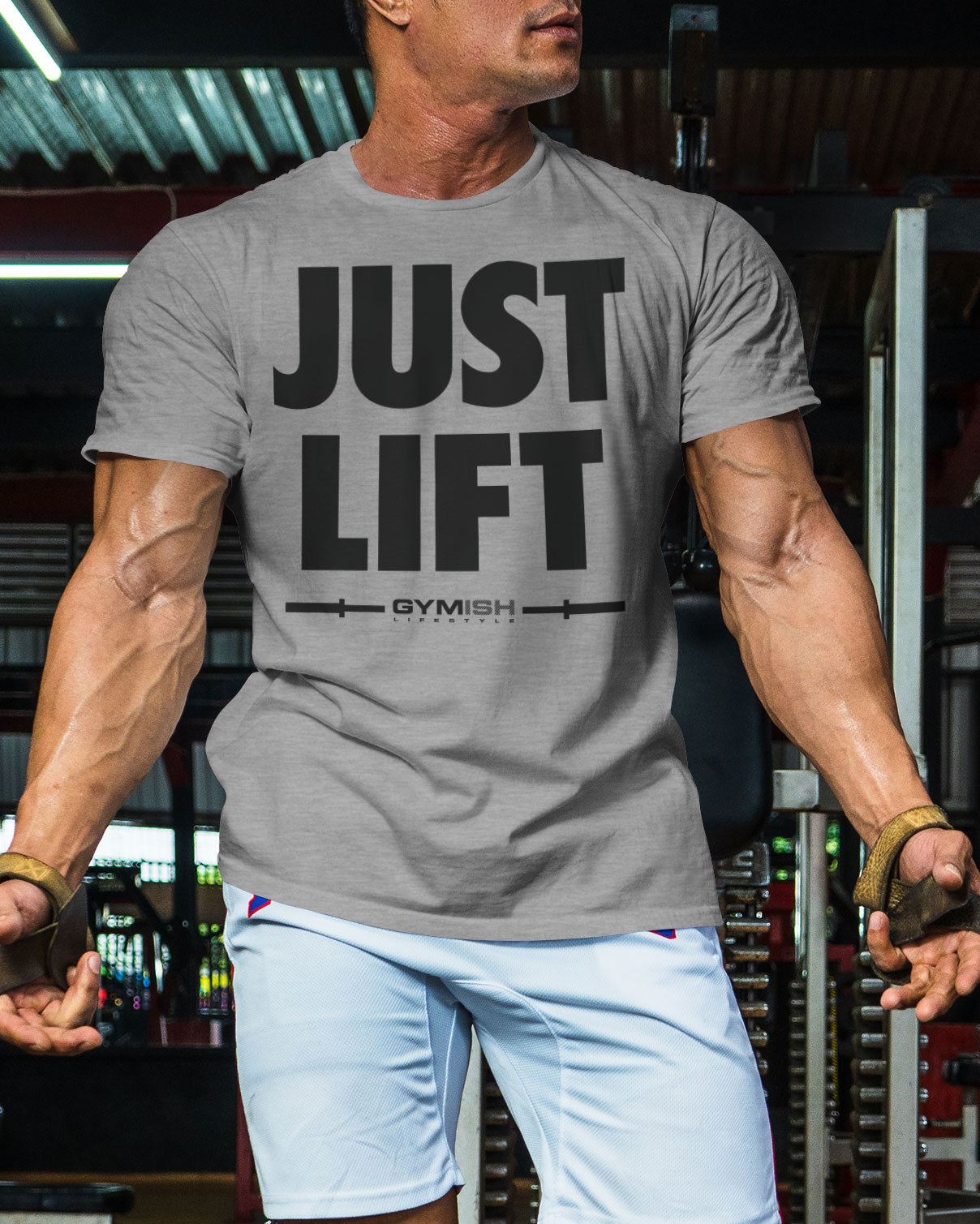 114. Just Lift Funny Motivational Workout Gym T-Shirt for Men T-Shirt GYMISH LIFESTYLE