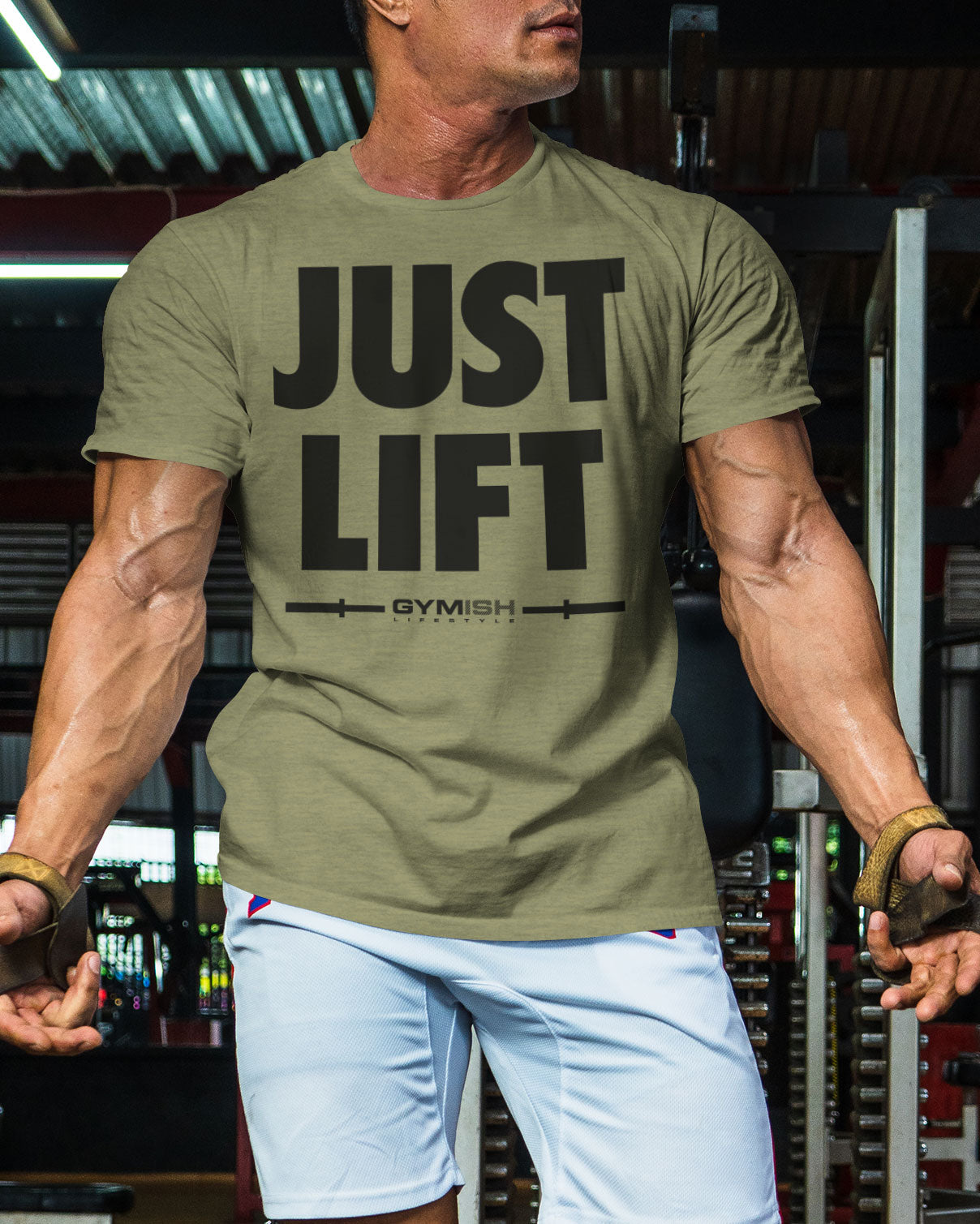 114. Just Lift Funny Motivational Workout Gym T-Shirt for Men T-Shirt GYMISH LIFESTYLE