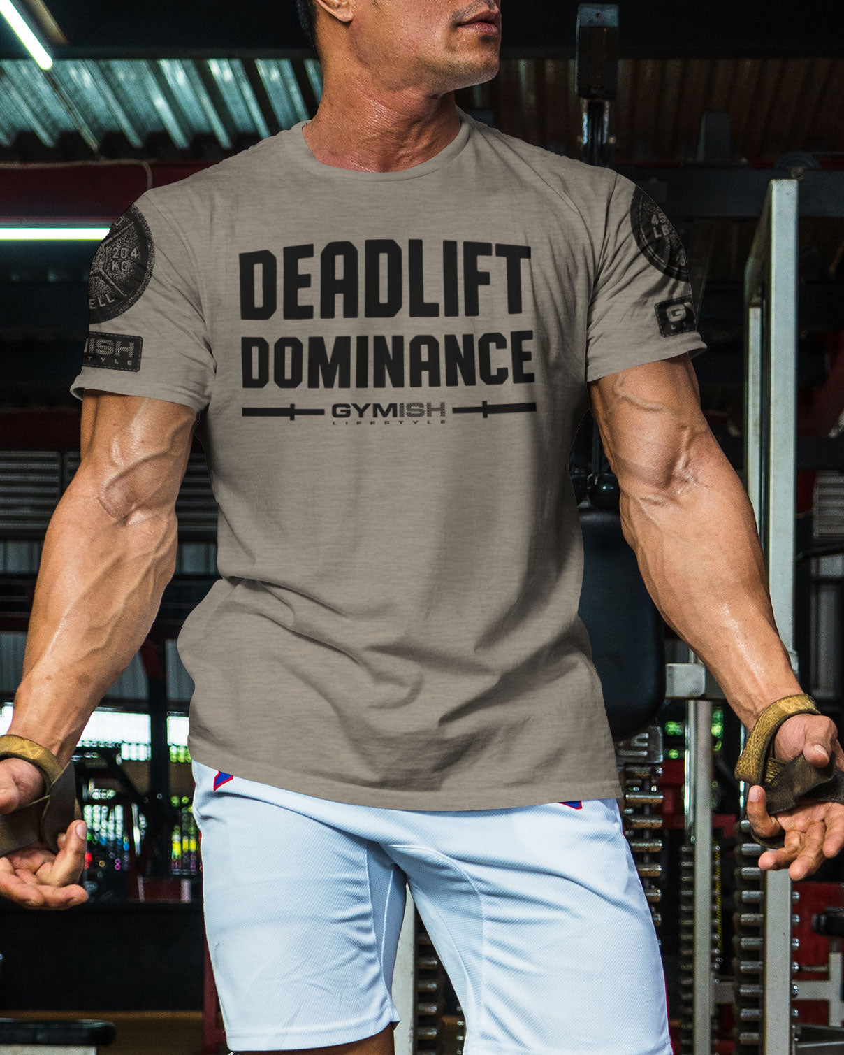 138. Deadlift Dominance Funny Motivational Workout Gym T-Shirt for Men T-Shirt GYMISH LIFESTYLE