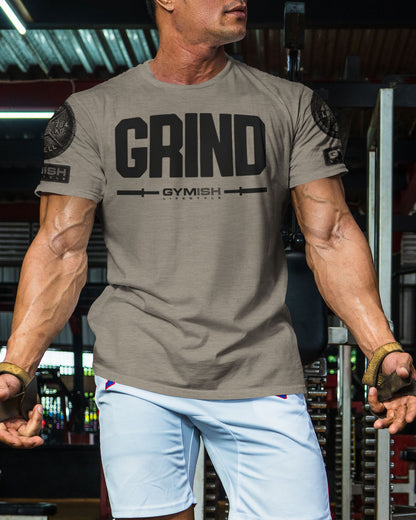 139. Grind Funny Motivational Workout Gym T-Shirt for Men T-Shirt GYMISH LIFESTYLE