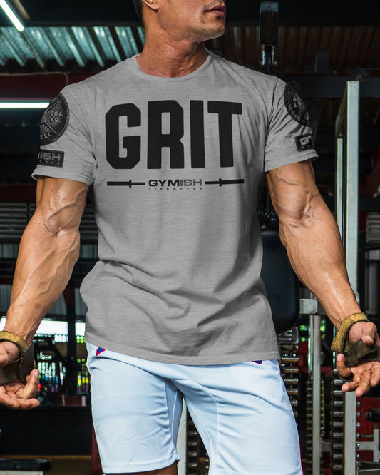 134. Grit Funny Motivational Workout Gym T-Shirt for Men T-Shirt GYMISH LIFESTYLE