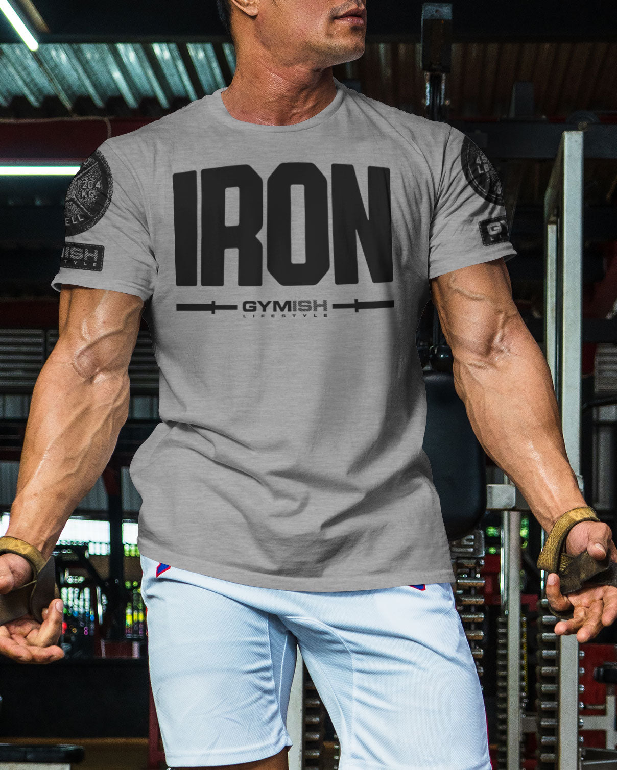 136. Iron Funny Motivational Workout Gym T-Shirt for Men T-Shirt GYMISH LIFESTYLE
