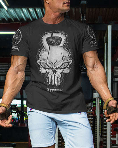 028. Gym Reaper Funny Motivational Workout Gym T-Shirt for Men T-Shirt GYMISH LIFESTYLE