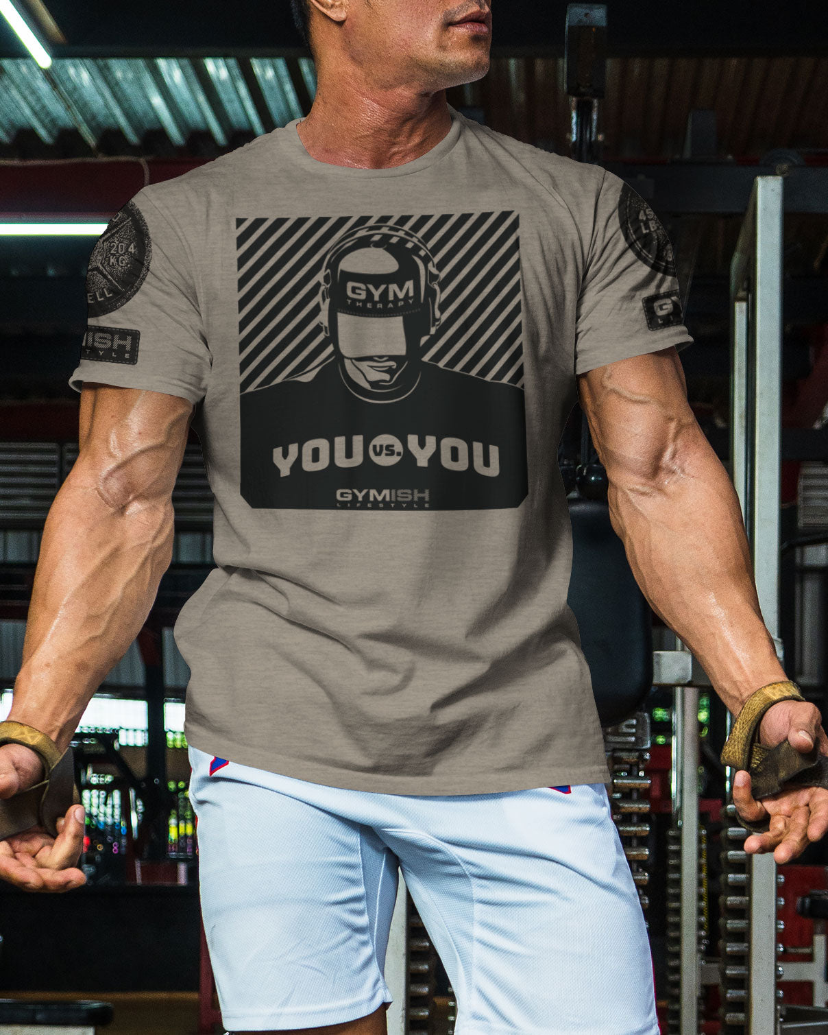 151. You vs You Funny Motivational Workout Gym T-Shirt for Men T-Shirt GYMISH LIFESTYLE