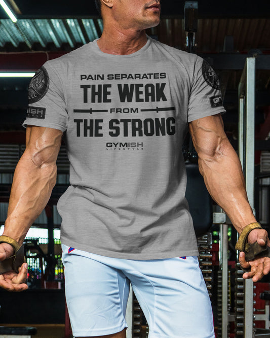 121. Weak From Strong Funny Motivational Workout Gym T-Shirt for Men T-Shirt GYMISH LIFESTYLE