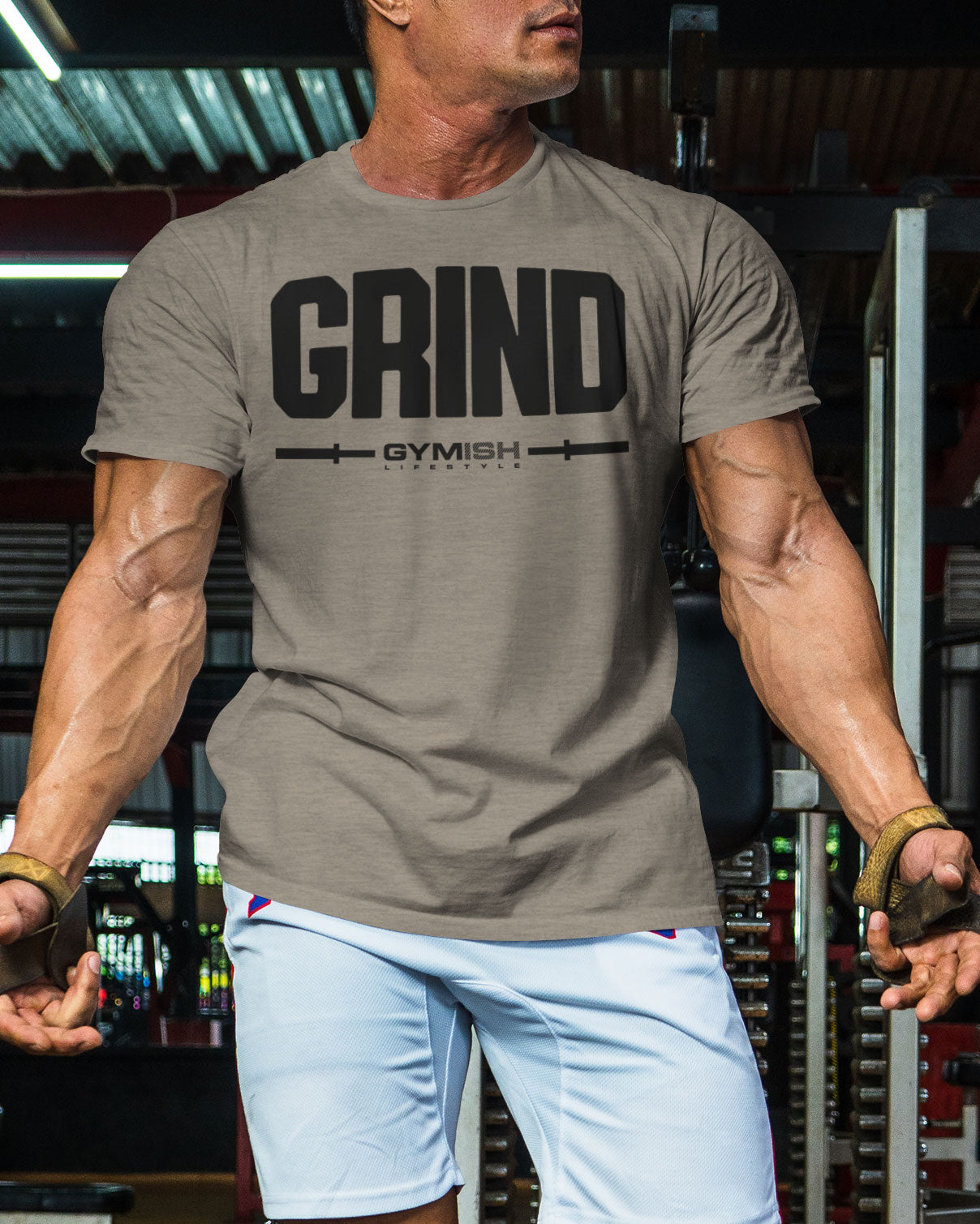 139. Grind Funny Motivational Workout Gym T-Shirt for Men T-Shirt GYMISH LIFESTYLE