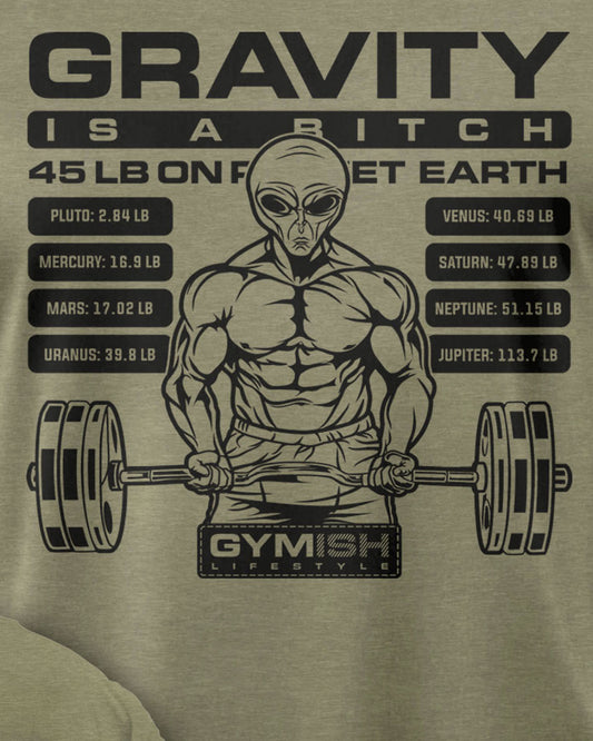 104. Defy Gravity Funny Workout Gym T-Shirt for Men T-Shirt GYMISH LIFESTYLE