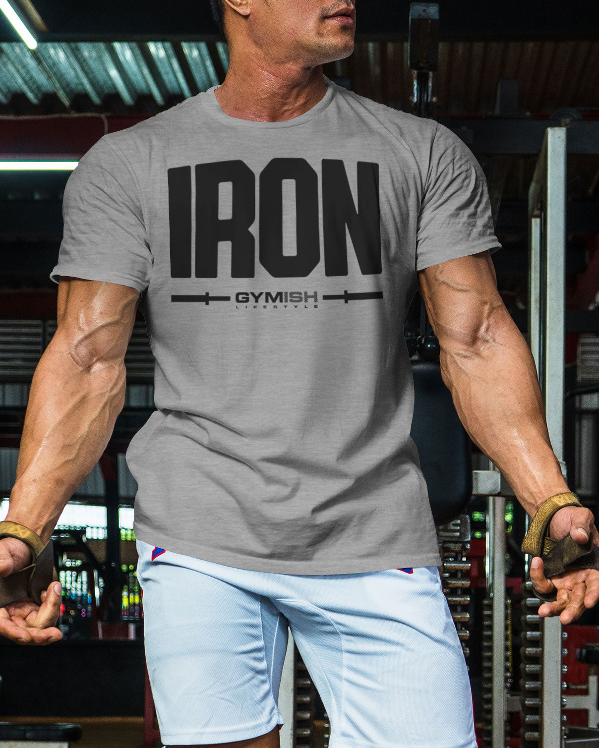 136. Iron Funny Motivational Workout Gym T-Shirt for Men T-Shirt GYMISH LIFESTYLE