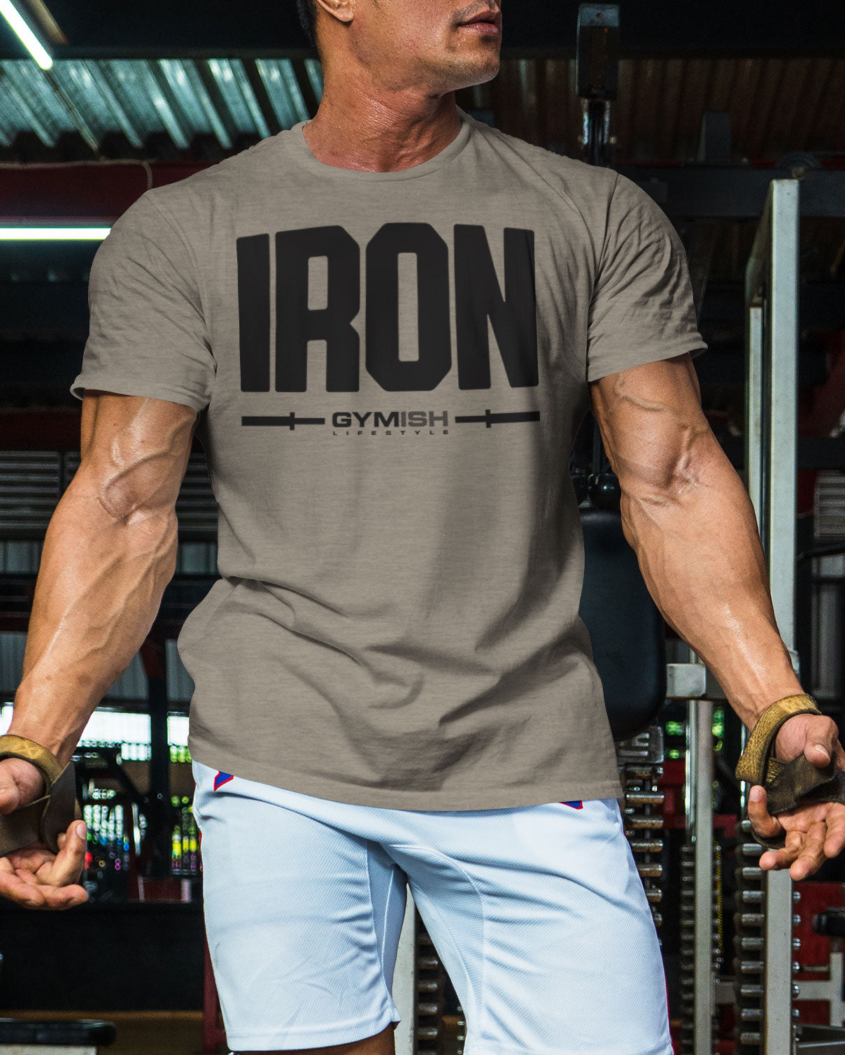 136. Iron Funny Motivational Workout Gym T-Shirt for Men T-Shirt GYMISH LIFESTYLE