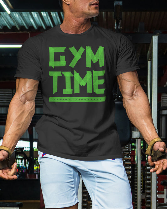 148. Gym Time Funny Motivational Workout Gym T-Shirt for Men T-Shirt GYMISH LIFESTYLE