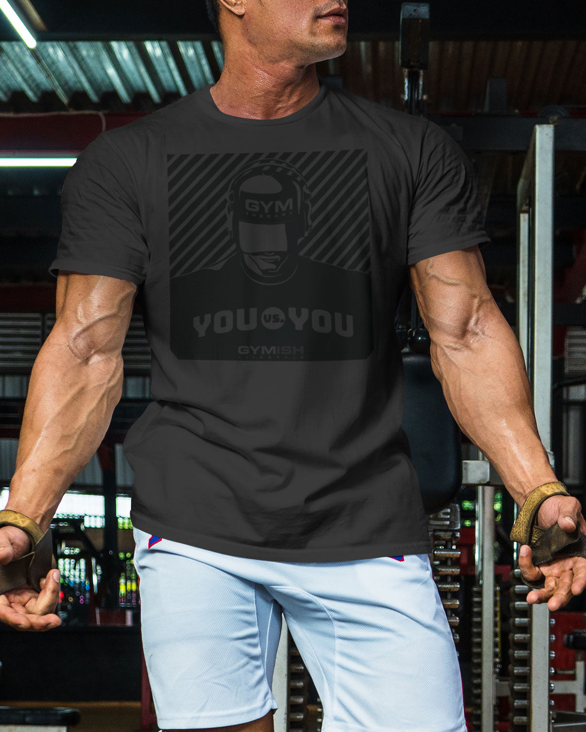 151. You vs You Funny Motivational Workout Gym T-Shirt for Men T-Shirt GYMISH LIFESTYLE