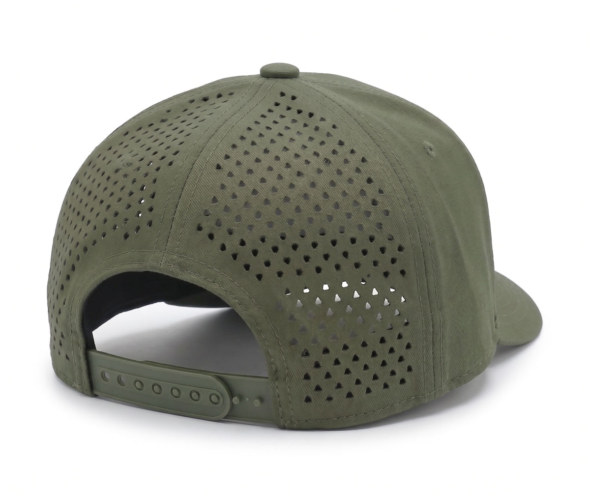 GYMISH Dumbbell Gym Hat for Men, Weight Plate Patch Snapback, 6 Panel Laser Vented Workout Cap