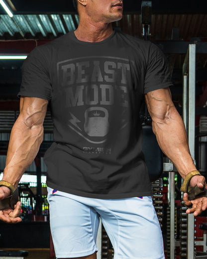 007. Beast Mode Funny Motivational Workout Gym T-Shirt for Men T-Shirt GYMISH LIFESTYLE