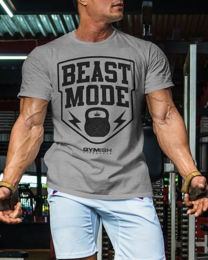 007. Beast Mode Funny Motivational Workout Gym T-Shirt for Men T-Shirt GYMISH LIFESTYLE