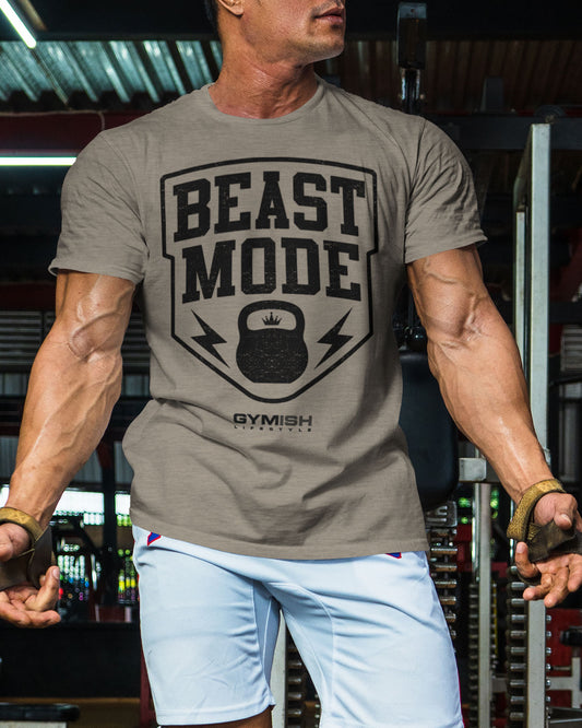 007. Beast Mode Funny Motivational Workout Gym T-Shirt for Men T-Shirt GYMISH LIFESTYLE