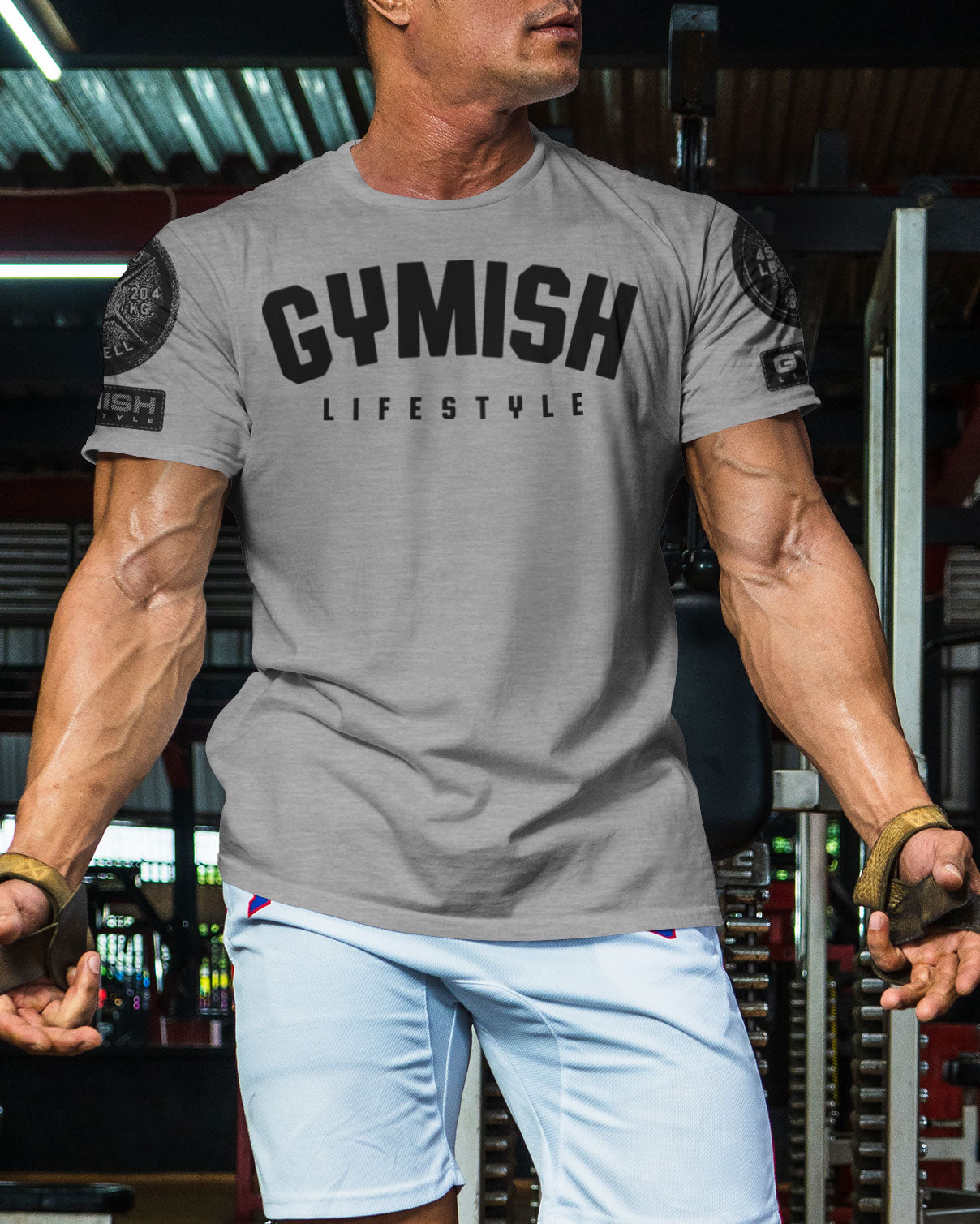 046. Gymish Lifestyle Funny Motivational Workout Gym T-Shirt for Men