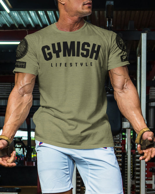 046. Gymish Lifestyle Funny Motivational Workout Gym T-Shirt for Men T-Shirt GYMISH LIFESTYLE