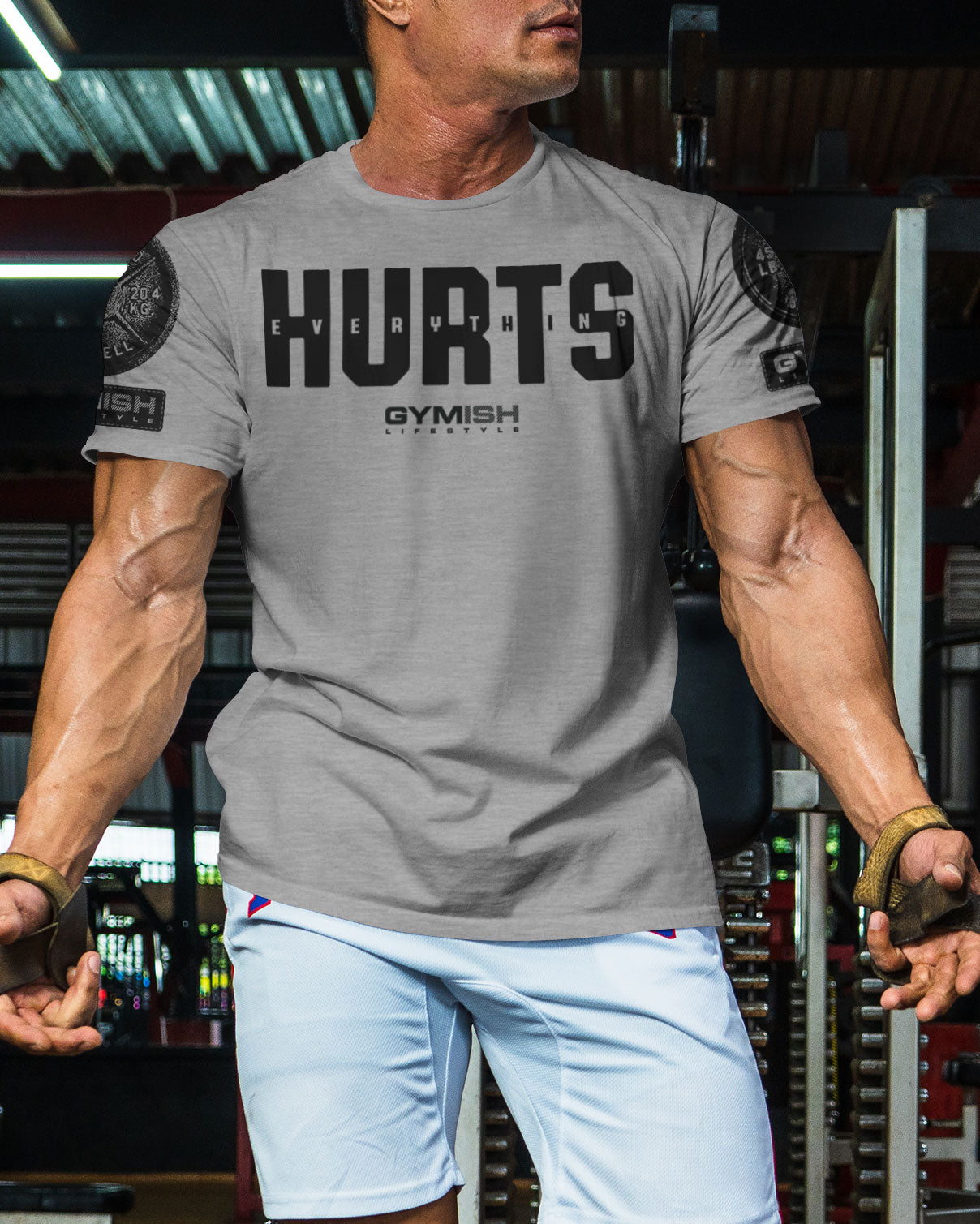 005. Everything Hurts Funny Motivational Workout Gym T-Shirt for Men