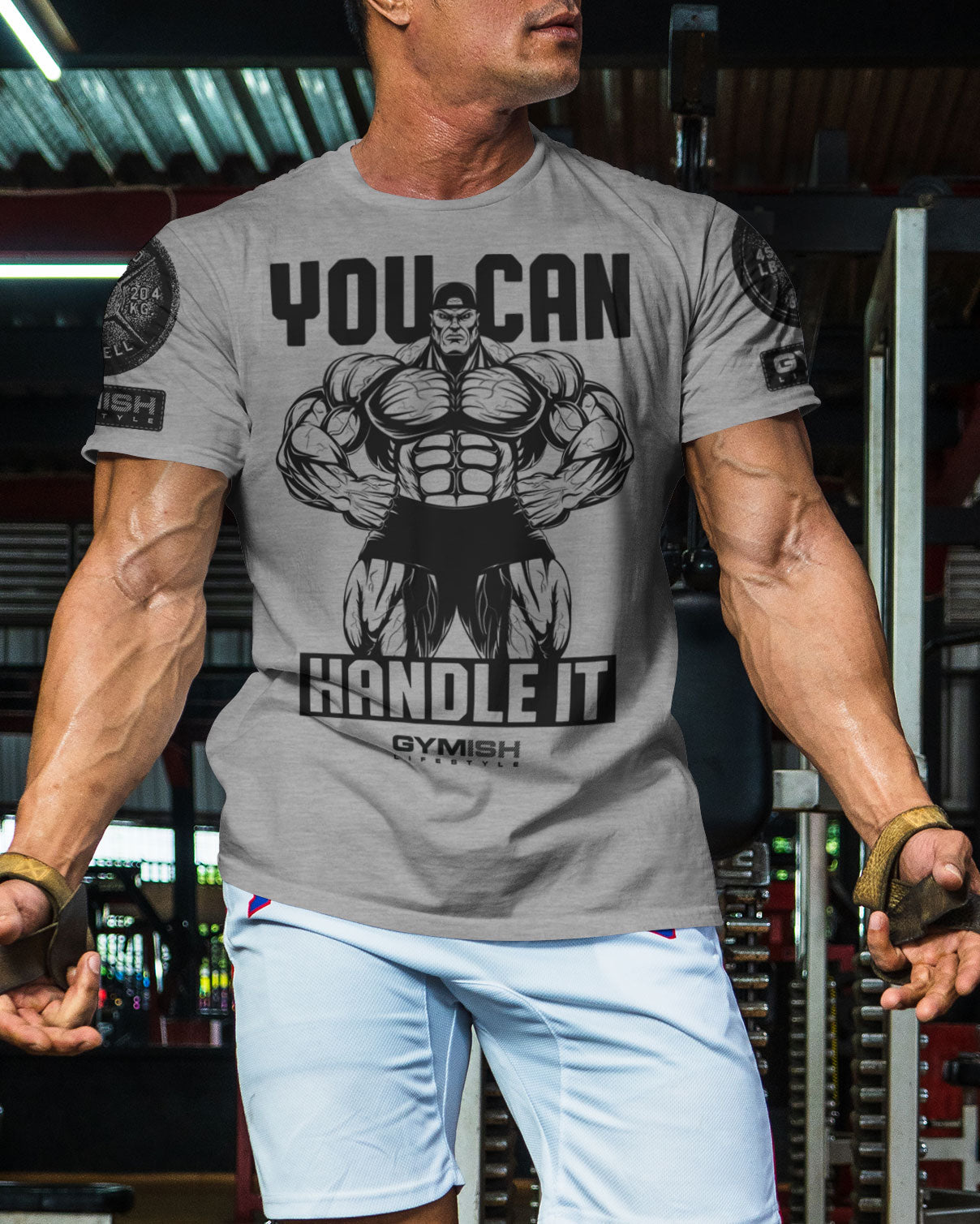 035. You Can Handle It Funny Motivational Workout Gym T-Shirt for Men T-Shirt GYMISH LIFESTYLE