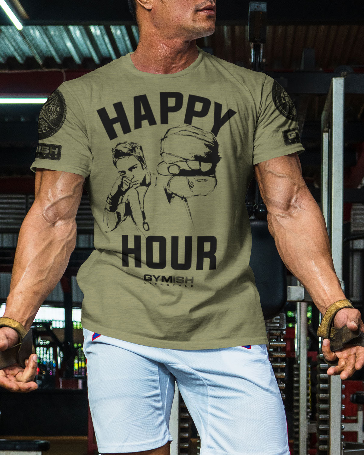 039. Kickboxer Funny Motivational Workout Gym T-Shirt for Men T-Shirt GYMISH LIFESTYLE